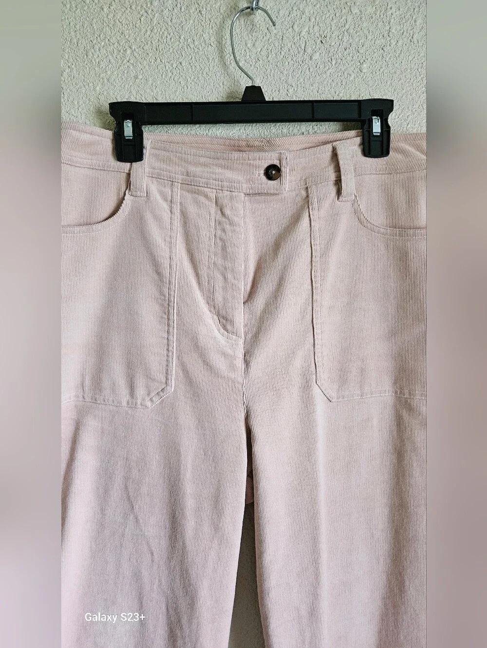 BODEN High-Rise Wide-Leg Pink Corduroy Pants